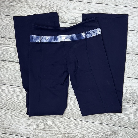 Lululemon Navy Wide Bottom Leggings - Picture 3 of 5